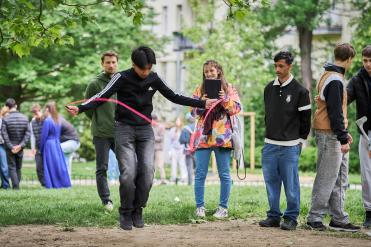 Young people at the City Challenge