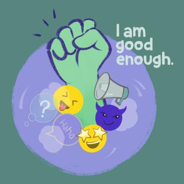 Sujet des Projekts; Faust, Emojis und „I am good enough“